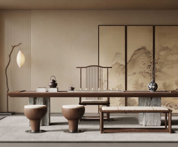 New Chinese Style Tea Tables And Chairs-ID:288953071