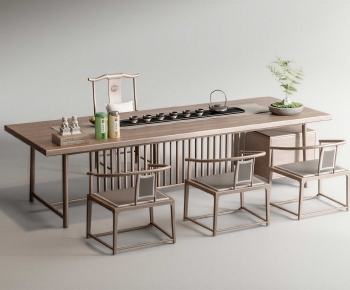 New Chinese Style Tea Tables And Chairs-ID:744451053