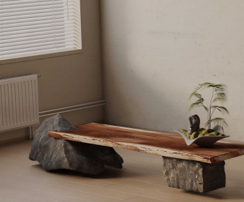 Wabi-sabi Style Stool For Changing Shoes-ID:623922114