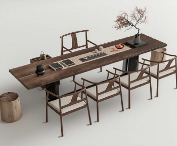 New Chinese Style Tea Tables And Chairs-ID:890719973