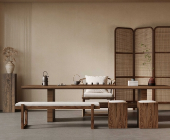 New Chinese Style Tea Tables And Chairs-ID:513911016