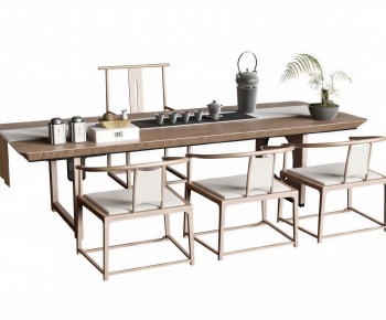 New Chinese Style Tea Tables And Chairs-ID:658416031