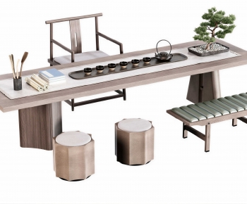 New Chinese Style Tea Tables And Chairs-ID:275869427