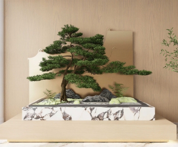 New Chinese Style Plant Landscaping-ID:614594949