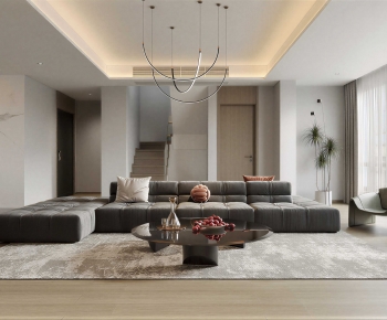Modern A Living Room-ID:986571076
