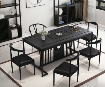 New Chinese Style Tea Tables And Chairs-ID:666352034