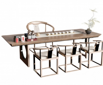 New Chinese Style Tea Tables And Chairs-ID:365504981