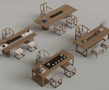 New Chinese Style Tea Tables And Chairs-ID:102175959