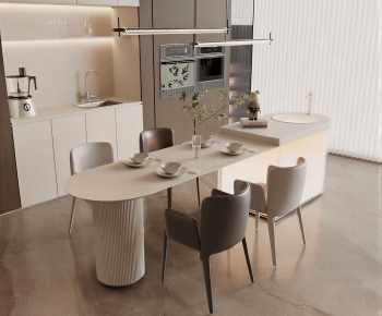 Modern Dining Table And Chairs-ID:379200944