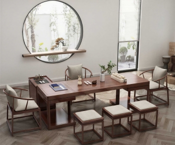 New Chinese Style Tea Tables And Chairs-ID:631334072