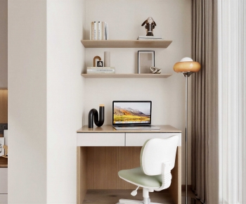 Modern Computer Desk And Chair-ID:516304975