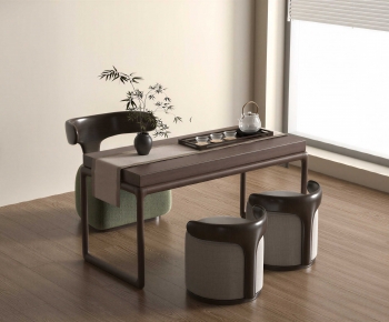 New Chinese Style Tea Tables And Chairs-ID:586333043