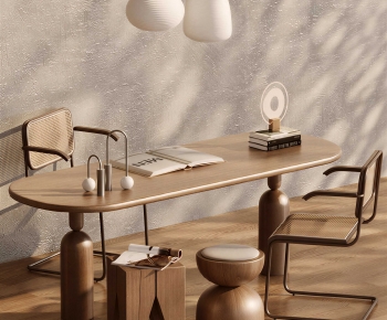 Modern Computer Desk And Chair-ID:695251948