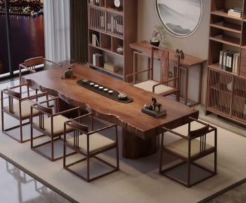 New Chinese Style Tea Tables And Chairs-ID:203066117