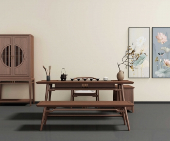 New Chinese Style Tea Tables And Chairs-ID:128144031
