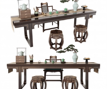 New Chinese Style Tea Tables And Chairs-ID:180541993