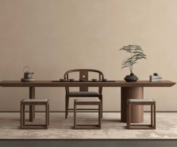 New Chinese Style Tea Tables And Chairs-ID:654144051