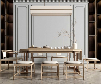 New Chinese Style Tea Tables And Chairs-ID:879055023