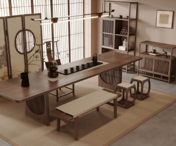 New Chinese Style Tea Tables And Chairs-ID:198136095