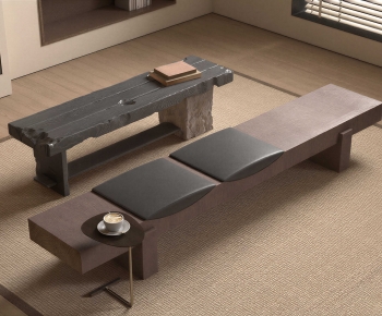 Wabi-sabi Style Stool For Changing Shoes-ID:927683125