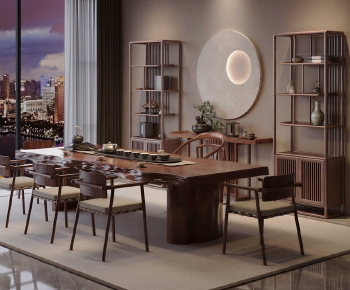 New Chinese Style Tea Tables And Chairs-ID:873775965