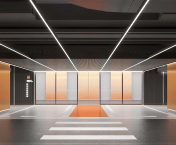 Modern Underground Parking Lot-ID:512240894