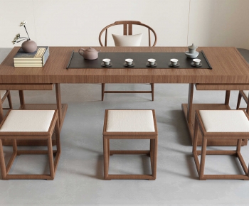 New Chinese Style Tea Tables And Chairs-ID:667759904