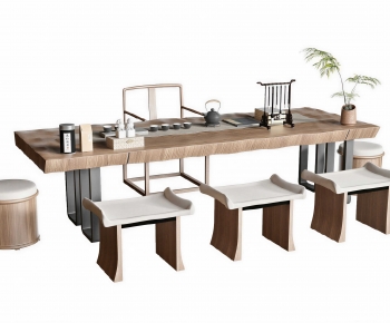 New Chinese Style Tea Tables And Chairs-ID:490092042