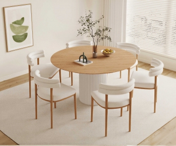 Modern Dining Table And Chairs-ID:373575936
