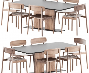 Nordic Style Dining Table And Chairs-ID:404577021