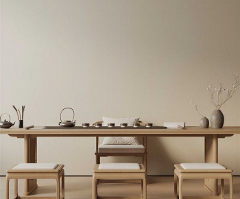 New Chinese Style Tea Tables And Chairs-ID:448539382