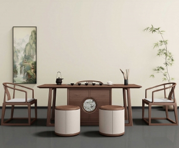 New Chinese Style Tea Tables And Chairs-ID:445707088