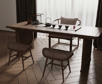 New Chinese Style Tea Tables And Chairs-ID:151499038