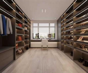 Modern Clothes Storage Area-ID:130990984
