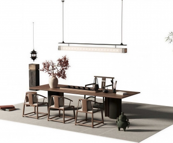 New Chinese Style Tea Tables And Chairs-ID:574053059