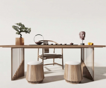 New Chinese Style Tea Tables And Chairs-ID:136259088