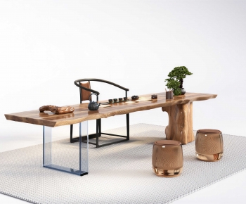 New Chinese Style Tea Tables And Chairs-ID:962976934