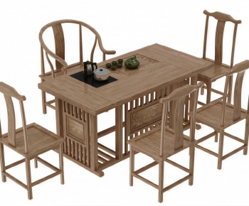 New Chinese Style Tea Tables And Chairs-ID:923249963