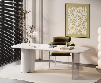 Modern Computer Desk And Chair-ID:839488987