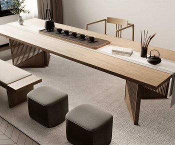 New Chinese Style Tea Tables And Chairs-ID:803945061