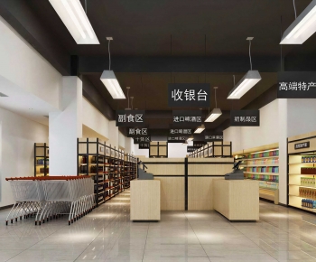 Industrial Style Supermarket-ID:670217048