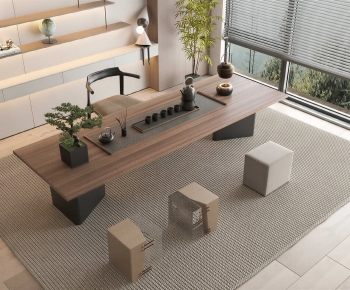 New Chinese Style Tea Tables And Chairs-ID:449004891