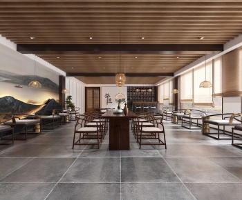 New Chinese Style Teahouse Tea House-ID:284882075