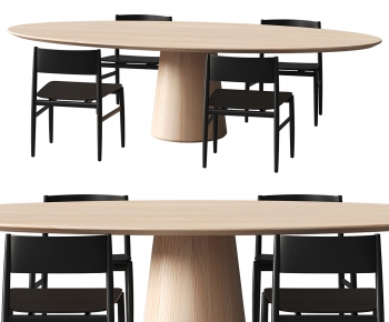 Modern Dining Table And Chairs-ID:609579092