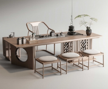 New Chinese Style Tea Tables And Chairs-ID:817290071