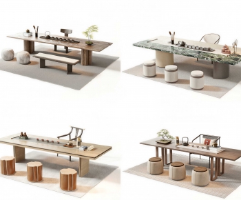 New Chinese Style Tea Tables And Chairs-ID:720323099