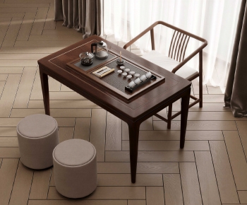 New Chinese Style Tea Tables And Chairs-ID:547259096