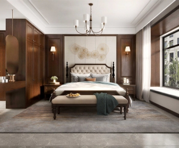 American Style Bedroom-ID:686414962