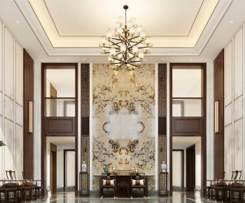 New Chinese Style A Living Room-ID:200565106