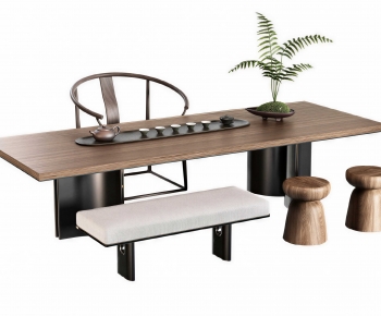 New Chinese Style Tea Tables And Chairs-ID:277359961